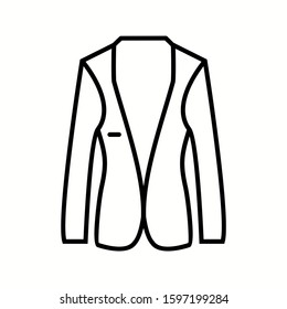 Unique Jacket Vector Line Icon
