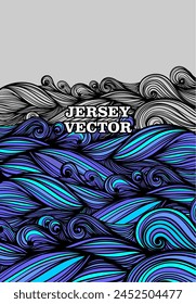Vector de jersey único para sublimación