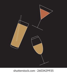 Unique juice design illustration .