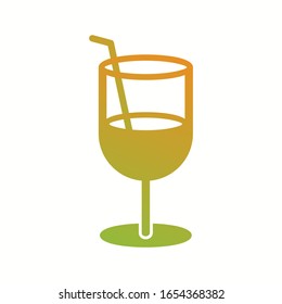 Icono de glifo de vectores de jugo único
