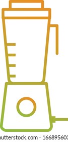 Icono de vector de línea de la máquina Juicer único