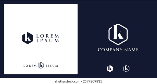 unique k letter Logo and icon classic and modern style