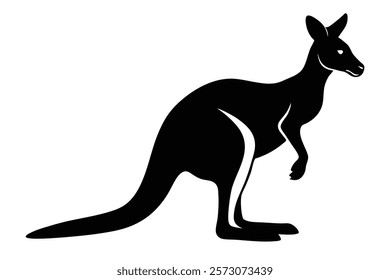 Unique Kangaroo Art for Graphic Projects
