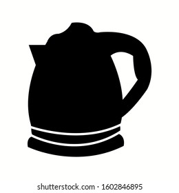 Unique Kettle Glyph Vector Icon