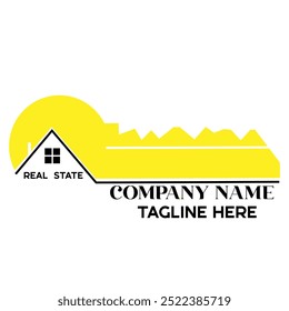 Einzigartiges Key Real State Logo, Markenlogo, modernes Logo.
