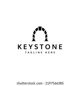 unique keystone vector logo design