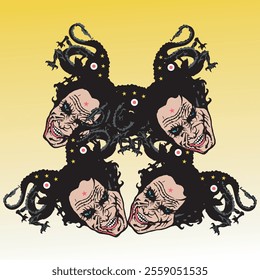 unique and killer picture of weird and freaky joker's faces