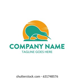 Unique Kiwi Bird Logo