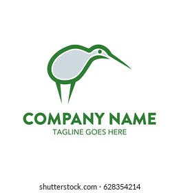 Unique Kiwi Bird Logo Template