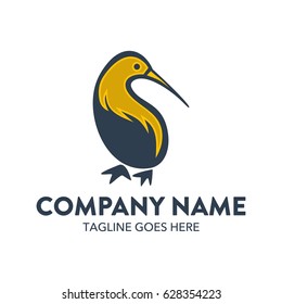 Unique Kiwi Bird Logo Template