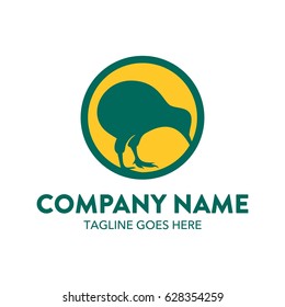 Unique Kiwi Bird Logo Template