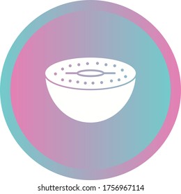 Unique Kiwi Vector Glyph Icon