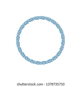 Unique Knot Infinity Border Logo Design Template for business health company decoration with modern high end look