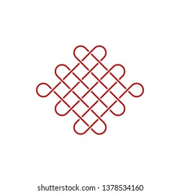 Unique Knot Infinity Icon Logo Design Template for business health company decoration with modern high end look