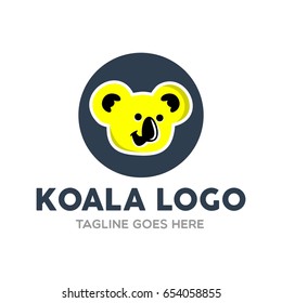 Unique Koala Logo Mascot Character Template