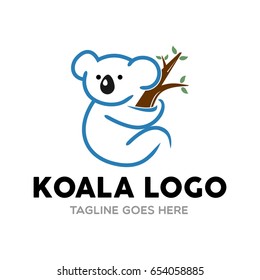 Einzigartige Vorlage für Koala-Logo-Maskottchen