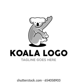 Unique Koala Logo Mascot Character Template