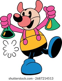 

Personaje único de mascota plana de perro de laboratorio 