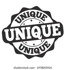 Unique label or sticker on white background, vector illustration