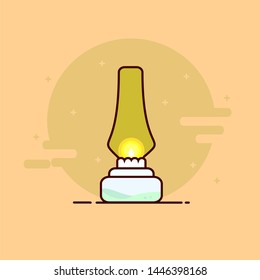 Unique lamp vector design illustration