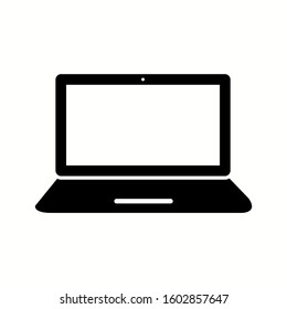 Unique Laptop Glyph Vector Icon