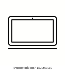 Unique Laptop Vector Line Icon
