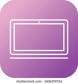 Unique Laptop Vector Line Icon