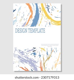 Un diseño único del diseño corporativo para páginas de título, portadas, libros, folletos, folletos, carteles, folletos. Plantilla para ideas de decoración y decoración. Estilo sencillo