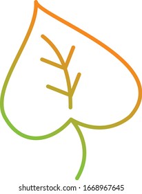 Einzigartiges Symbol für die Vektorillustration Leaf II