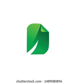 unique leaf logo icon with modern design. vector template illustration