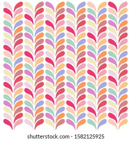 Unique leaf pattern. The leaves are colorful. This pattern can be used as a gift wrap, logo, fashion, invitation cards, book covers, wallpapers, and websites.
