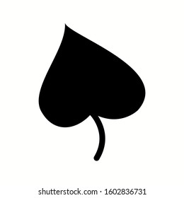 Unique Leaf I Vector Glyph Icon