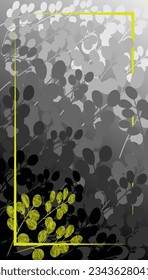 Unique leaves arranged in a harmonious way produce an artistic appearance.