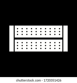 Icono de glifo de vector luminoso LED único