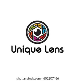 unique lens logo