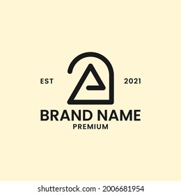 Unique Letter A AA Monogram Logo Icon Design Vector Template suitable for personal and business brand