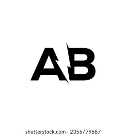 Universeller Letter AB mit Logo-Logo-Konzept, Vektorgrafik