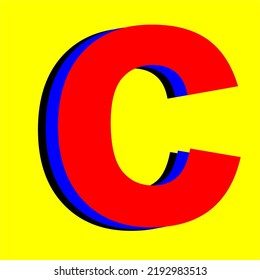 the unique letter c is suitable for wallpapers and icons and backgrounds