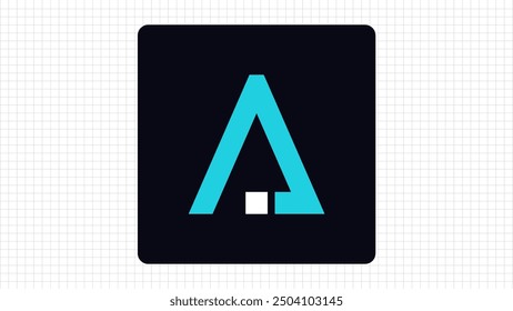 Unique A Letter Creative Typography Logo, Colorful A Letter Minimal Logo Sign, A Character Logo Symbol