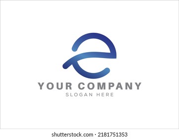 Unique Letter E logo design icon illustrator vector