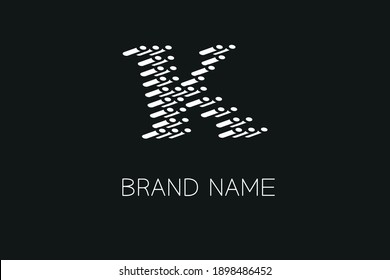 Unique Letter K 3d logo 