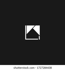 Unique letter LM or ML typographic logo vector icon