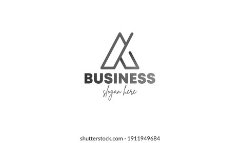 Carta única Un vector de concepto de logotipo para sus necesidades comerciales.