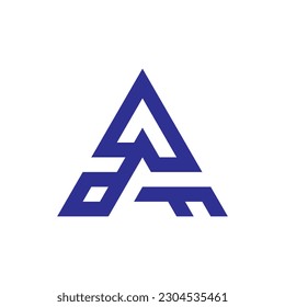 Unique letter A logo design.