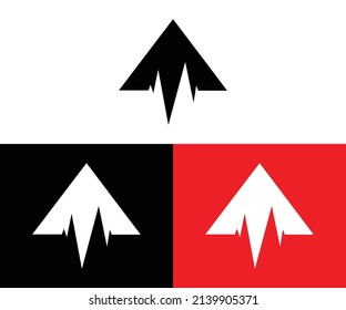Unique letter A logo design EPS format