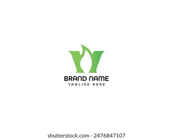 unique letter logo design icon