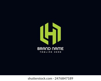 unique letter logo design icon