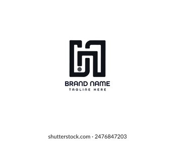 unique letter logo design icon