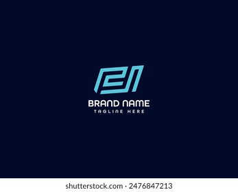 unique letter logo design icon