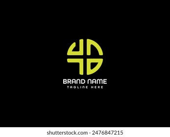 unique letter logo design icon